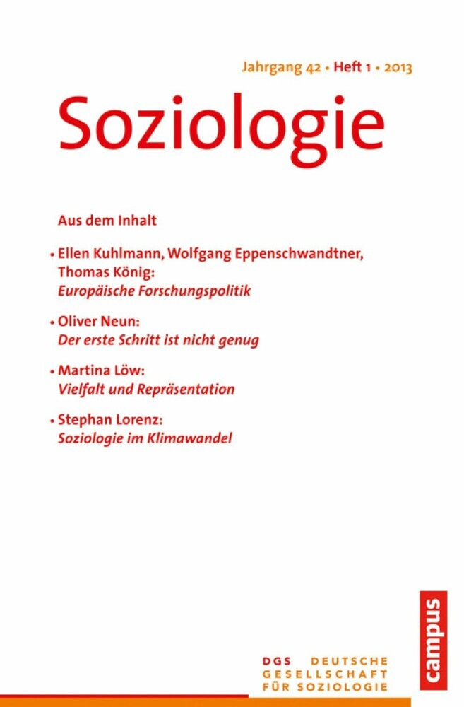 Soziologie 1.2013 main product photo