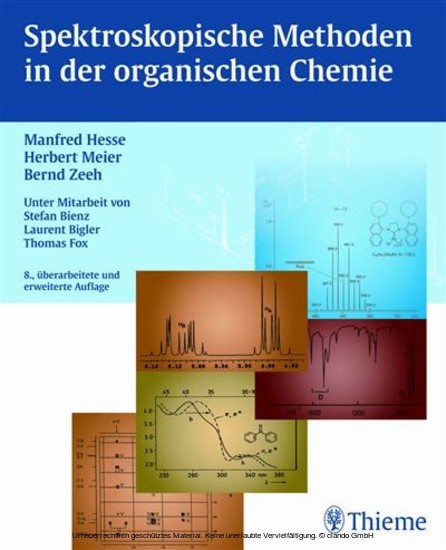 Spektroskopische Methoden in der organischen Chemie, 8. überarb. Auflage 2011 main product photo