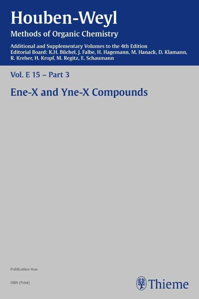 Houben-Weyl Methods of Organic Chemistry Vol. E 15/3, 4th Edition Supplement main product photo