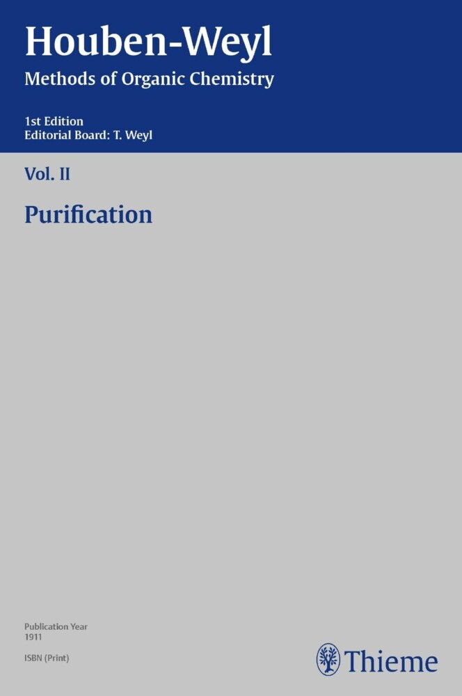 Houben-Weyl Methods of Organic Chemistry Vol. II, 1st Edition main product photo