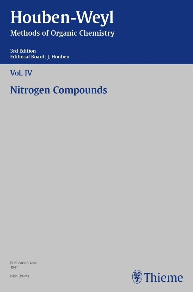 Houben-Weyl Methods of Organic Chemistry Vol. IV, 3rd Edition main product photo