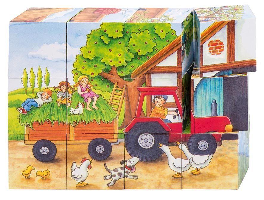 Jahreszeiten auf dem Bauernhof (Würfelpuzzle) main product photo