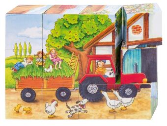 Jahreszeiten auf dem Bauernhof (Würfelpuzzle)