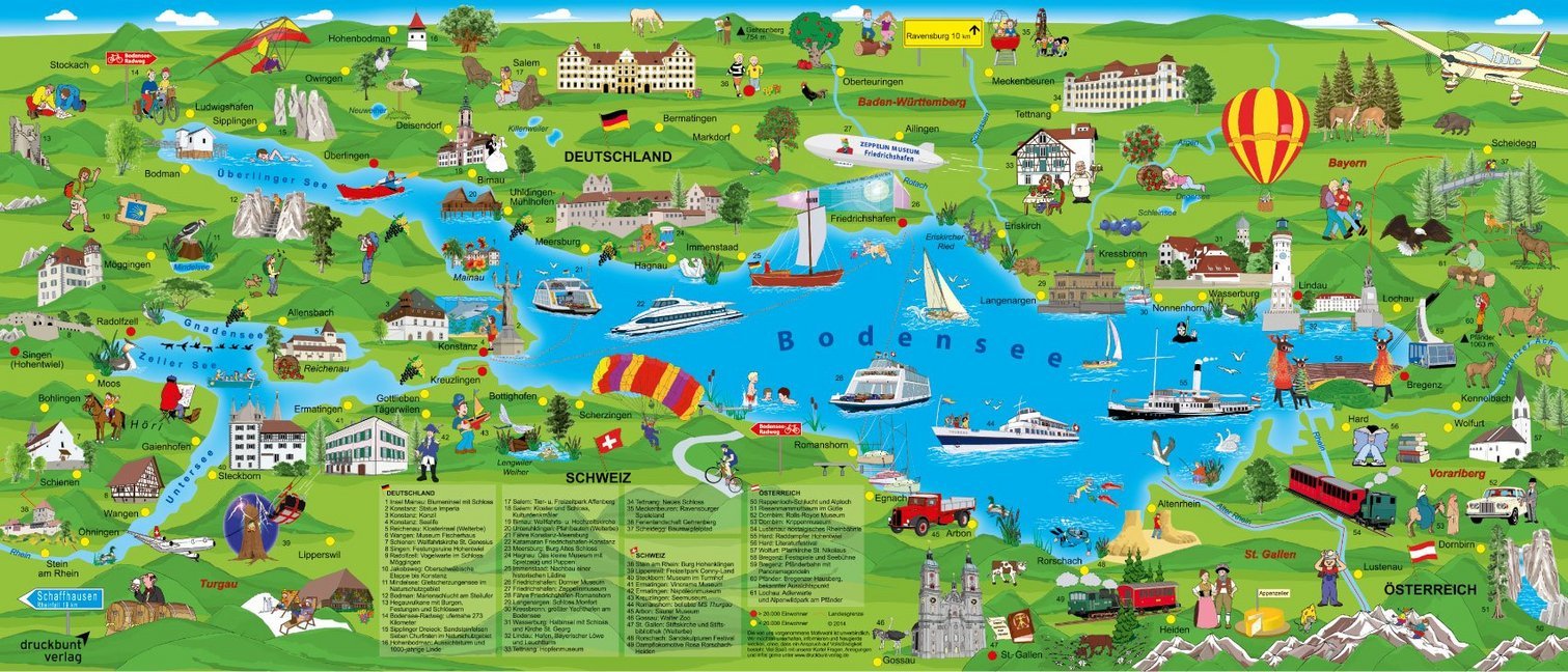 Bodensee Erlebnisposter, Planokarte main product photo