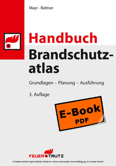 Handbuch Brandschutzatlas, 3. Auflage (E-Book PDF) main product photo