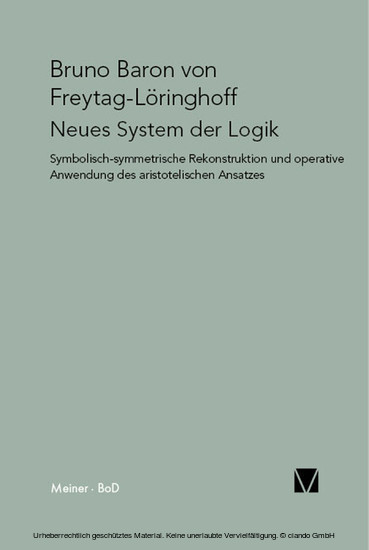 Neues System der Logik main product photo