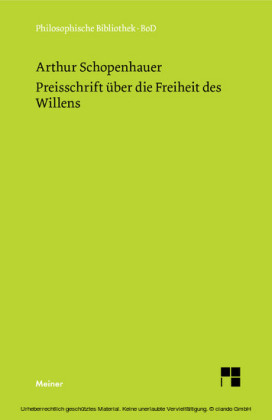 Preisschrift über die Freiheit des Willens