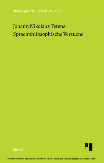 Sprachphilosophische Versuche main product photo
