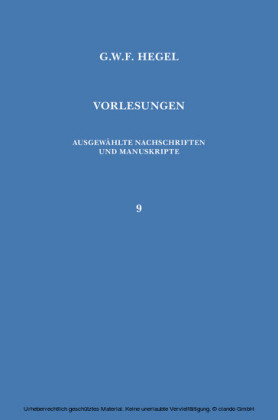 Vorlesungen über die Geschichte der Philosophie. Teil 4