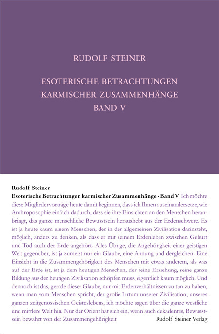 Esoterische Betrachtungen karmischer Zusammenhänge. Bd.5 main product photo