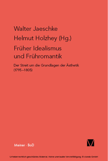 Früher Idealismus und Frühromantik main product photo