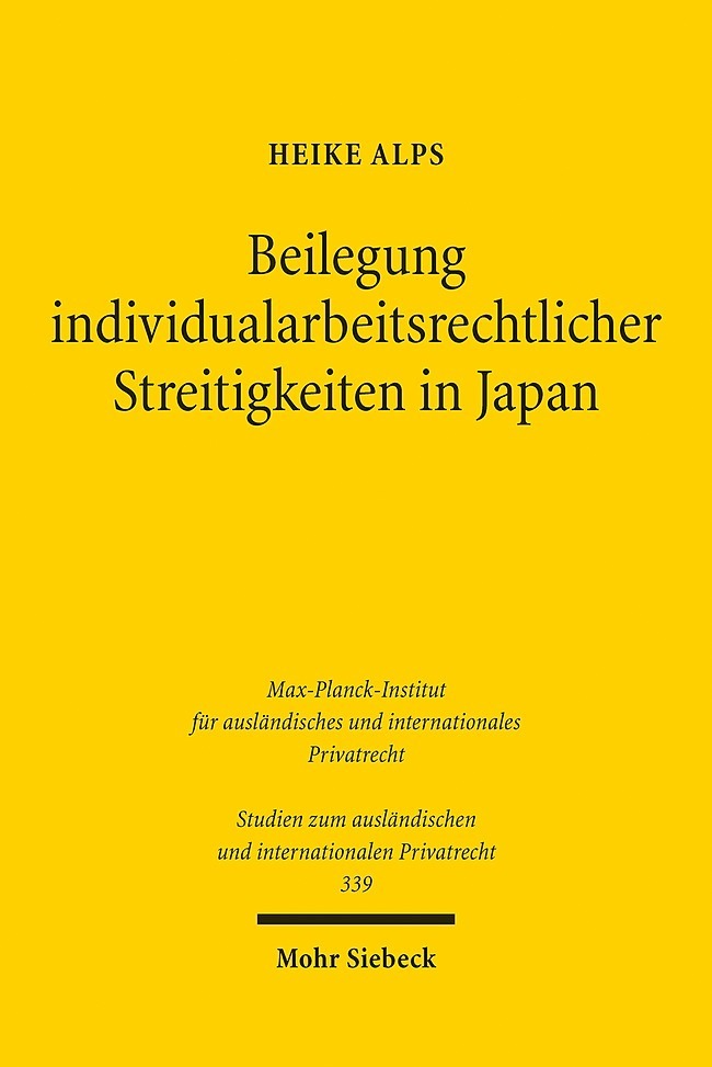 Individualarbeitsrechtliche Streitigkeiten in Japan main product photo