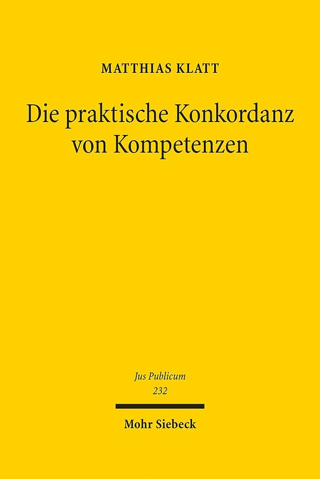 Die praktische Konkordanz von Kompetenzen main product photo