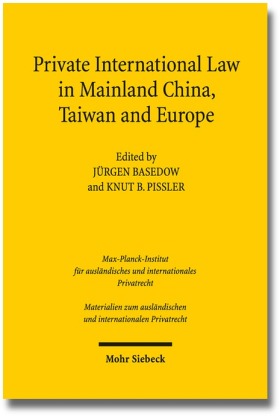 Private International Law in Mainland China, Taiwan and Europe