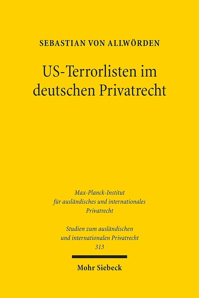 US-Terrorlisten im deutschen Privatrecht main product photo