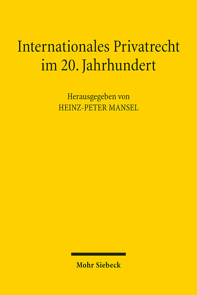 Internationales Privatrecht im 20. Jahrhundert main product photo