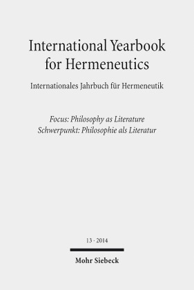 2014 - Focus: Philosophy as Literature / Schwerpunkt: Philosophie als Literatur