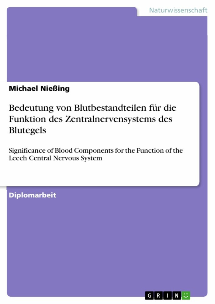 Bedeutung von Blutbestandteilen für die Funktion des Zentralnervensystems des Blutegels main product photo
