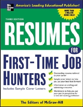Resumes for First-Time Job Hunters, Third edition main product photo