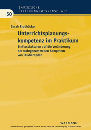 Unterrichtsplanungskompetenz im Praktikum