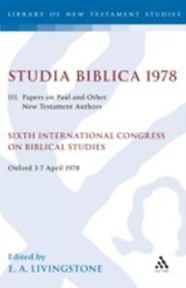Studia Biblica 1978. III