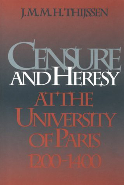 Censure and Heresy at the University of Paris, 1200-1400 main product photo