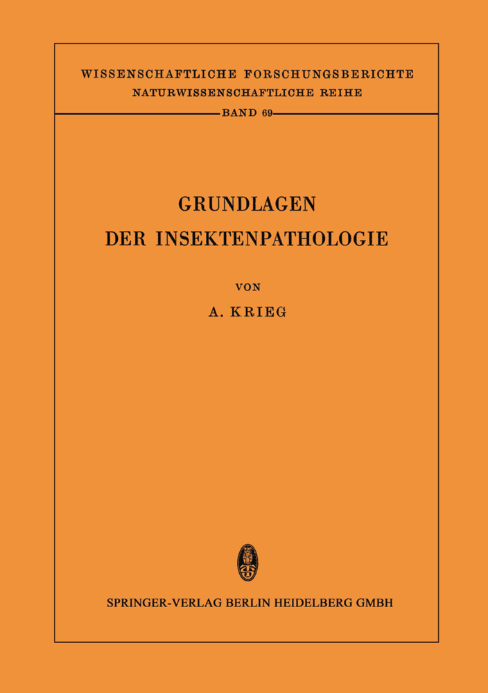 Grundlagen der Insektenpathologie main product photo