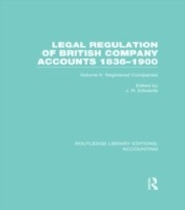 Legal Regulation of British Company Accounts 1836-1900 (RLE Accounting) main product photo