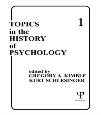 Topics in the History of Psychology