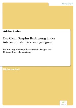 Die Clean Surplus Bedingung in der internationalen Rechnungslegung