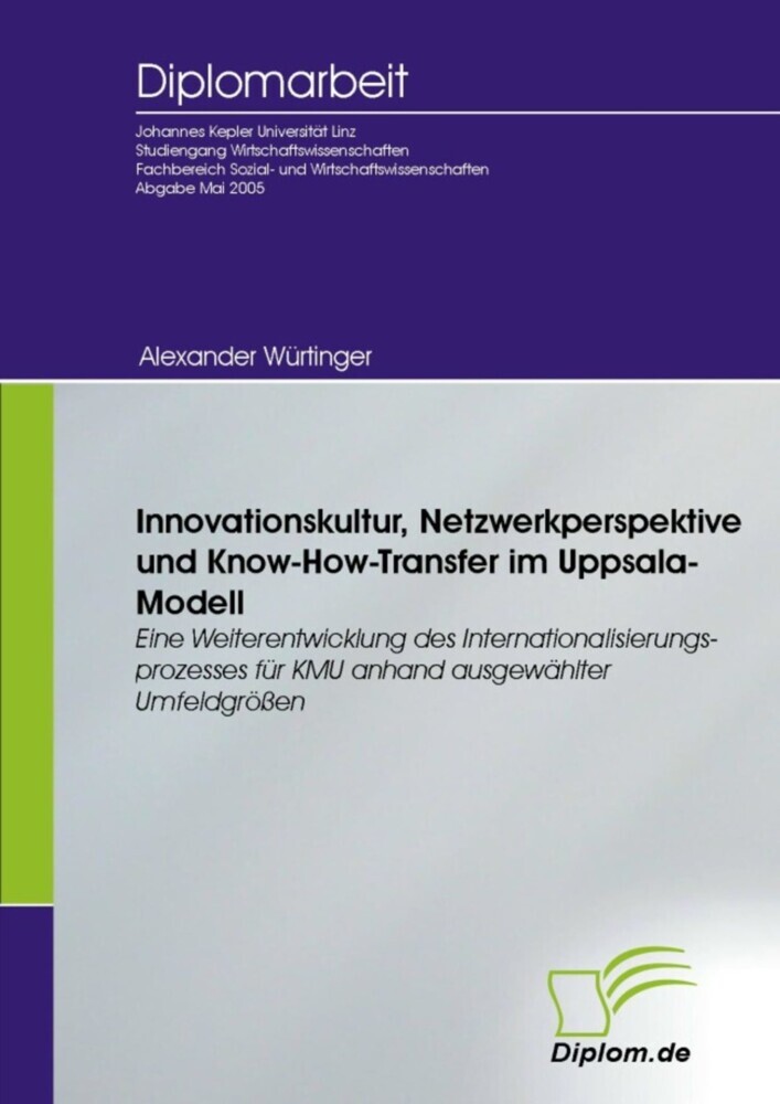 Innovationskultur, Netzwerkperspektive und Know-How-Transfer im Uppsala-Modell main product photo