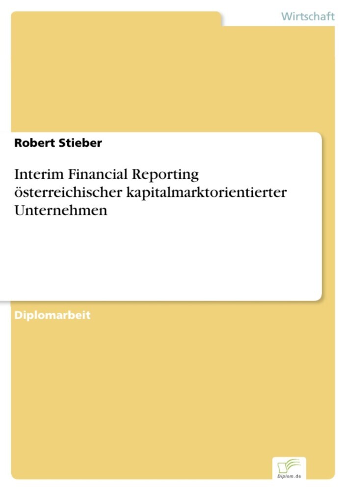 Interim Financial Reporting österreichischer kapitalmarktorientierter Unternehmen main product photo