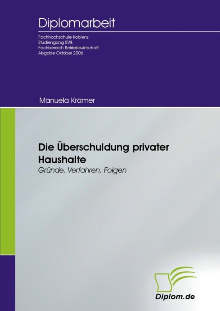 Die Überschuldung privater Haushalte main product photo