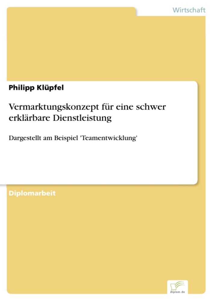 Vermarktungskonzept für eine schwer erklärbare Dienstleistung main product photo