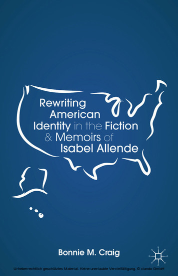 Rewriting American Identity in the Fiction and Memoirs of Isabel Allende main product photo