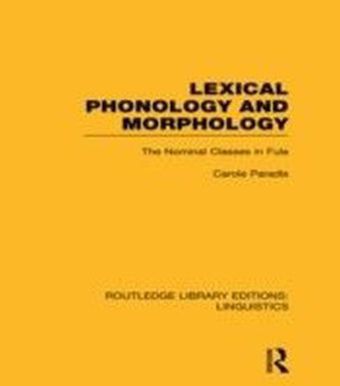 Lexical Phonology and Morphology (RLE Linguistics A: General Linguistics)