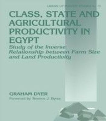 Class, State and Agricultural Productivity in Egypt