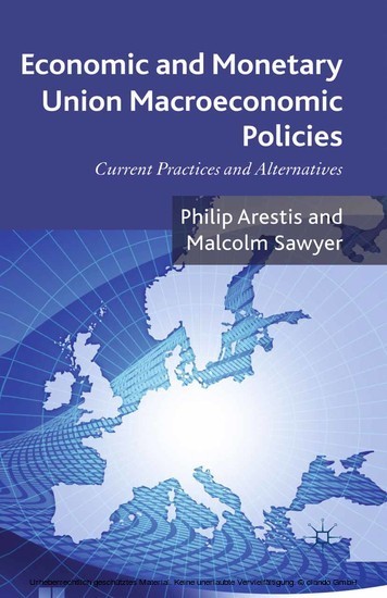 Economic and Monetary Union Macroeconomic Policies main product photo