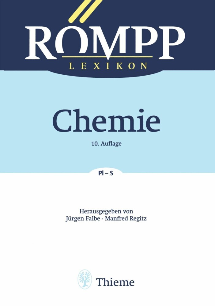 RÖMPP Lexikon Chemie, 10. Auflage, 1996-1999 main product photo