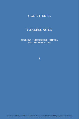 Vorlesungen über die Philosophie der Religion. Teil 1