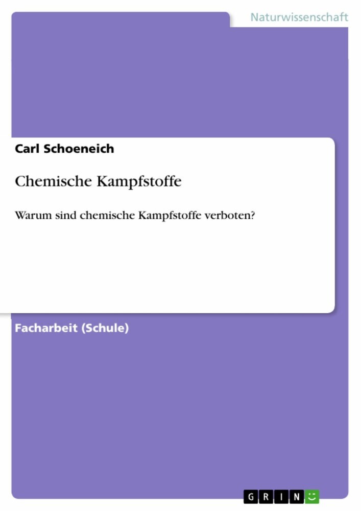 Chemische Kampfstoffe main product photo