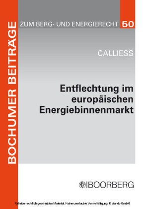 Entflechtung im europäischen Energiebinnenmarkt