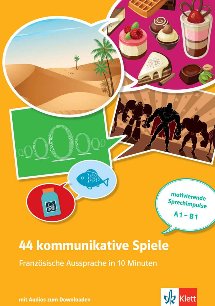 44 kommunikative Spiele: Französische Aussprache in 10 Minuten, m. Audio-CD main product photo