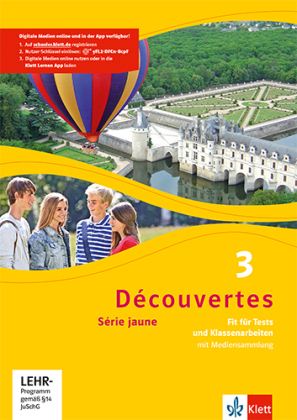 Découvertes. Série jaune (ab Klasse 6). Ausgabe ab 2012 - Fit für Tests und Klassenarbeiten, m. CD-ROM. Bd.3