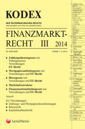 KODEX Finanzmarktrecht. Bd.III/2014 (f. Österreich)