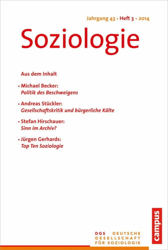 Soziologie 3.2014 main product photo