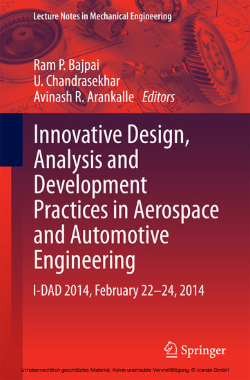 Innovative Design, Analysis and Development Practices in Aerospace and Automotive Engineering main product photo
