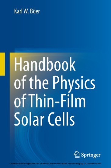 Handbook of the Physics of Thin-Film Solar Cells main product photo