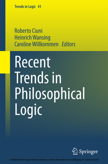 Recent Trends in Philosophical Logic main product photo