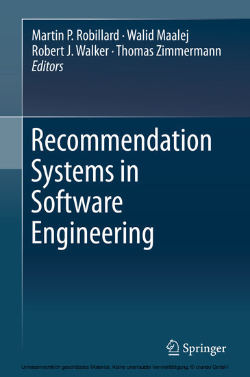 Recommendation Systems in Software Engineering main product photo